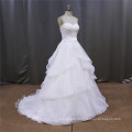 Organza Pleats Drop Waist Wedding Dresses